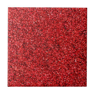 Rode glitter tegeltje
