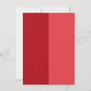 Rode glitter & vaste gespleten paneel dankkaart bedankkaart