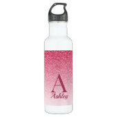 Rode glitter waterfles  (Voorkant)