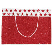 Rode glitters grote cadeautas (Achterkant)