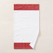 Rode glitterscherping bad handdoek (Handdoek)