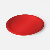 Rode gloed papieren bordje (Gekanteld)