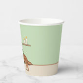 Rode Golden Retriever met kerstboom groen Papieren Bekers (Links)