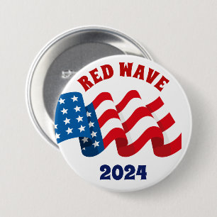 RODE GOLF 2024 REPUBLIKEINSE VERKIEZINGEN RONDE BUTTON 7,6 CM