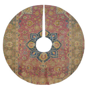 Rode Goud Kashan Tapijt Perzisch Aziatisch Kerstboom Rok