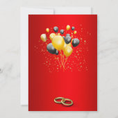 Rode gouden decor kaart (Achterkant)