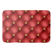 Rode Gouden Diamanten Tufted Badmat (Voorkant)