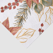 Rode Gouden Glitter Kerstbloem Tissuepapier (Detail)