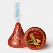 Rode Gouden Hoge Hak Schoen Hershey Kisses