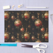 Rode gouden kerstsierplanten tissuepapier (Craft)