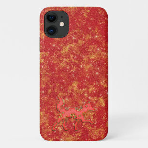 Rode Gouden Maan Chinees Nieuwjaar Dierriem Hond iPhone 11 Hoesje