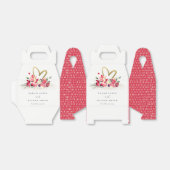 Rode gouden orchidee Waterverf Bedankdoosjes (Uitgevouwen)