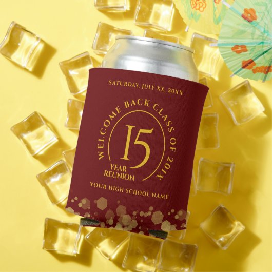 Rode & Gouden School College Klasse Reünie Blikjeskoeler (Insitu Zomer)