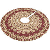 Rode Gouden Vakantie Kerstrok Kerstboom Rok (Gekanteld)