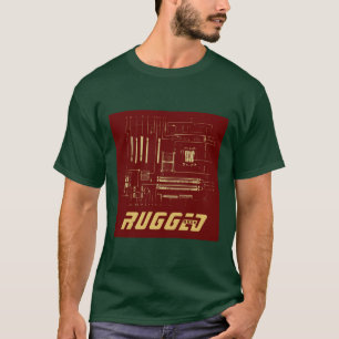 rode goudstak Circuit Board Technologie T-shirt