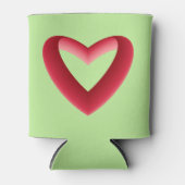 Rode gradiënthart blikjeskoeler (Voorkant)