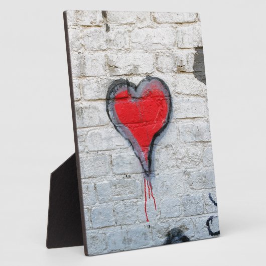 Rode graffiti fotoplaat (Zijkant)