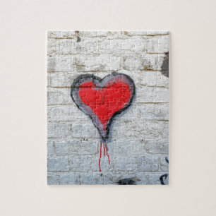 Rode graffiti legpuzzel