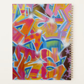 Rode graffiti wekelijks/maandelijks planner (Achterkant)