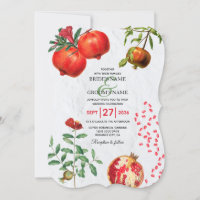 Rode granaatappel botanische mediterrane trouw