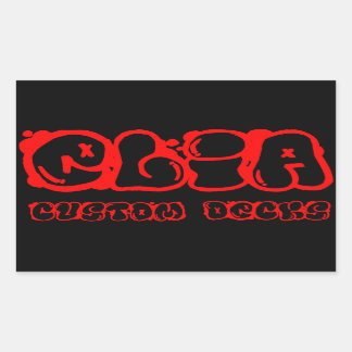 Rode graphiti logo sticker