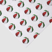 rode groene basketbal patroon tissuepapier (Detail)