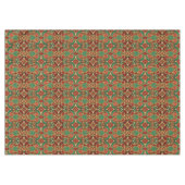 Rode Groene Bloemen Vakantie Tafelkleed (Voorkant (Horizontaal))