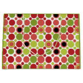 Rode, groene en roze Retro Bubble Groot Cadeauzakje (Voorkant)