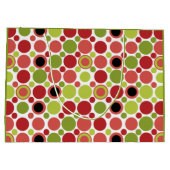Rode, groene en roze Retro Bubble Groot Cadeauzakje (Achterkant)