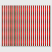 Rode, groene en witte kerstfeeststapes cadeaupapier (Vlak)