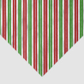 Rode, groene en zilveren kerststrepen tissuepapier (Detail)