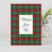 Rode groene feestdag - Aangepaste uitnodiging 5.5x (Staand voorkant)