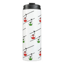 Rode & groene gondels op thermische tuimelaars