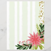 Rode groene goudpels roze Briefpapier (Achterkant)