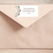 Rode groene kerst gepersonaliseerd etiket