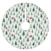 Rode groene kerstbomen kerstboom rok (Voorkant)