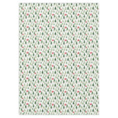 Rode groene kerstbomen tafelkleed (Voorkant)