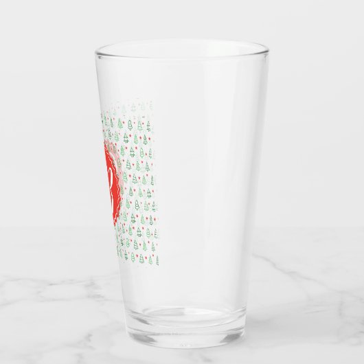 Rode & Groene Kerstboom Glas (Links)