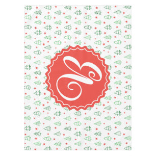 Rode & Groene Kerstboom Tafelkleed