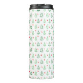 Rode & Groene Kerstboom Thermosbeker (Achterkant)