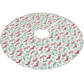 Rode groene kousen Holly Christmas Kerstboom Rok (Gekanteld)