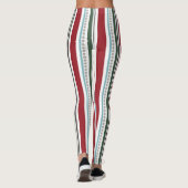 Rode/groene multi-stripe Leggings voor vrouwen (Achterkant)