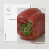 Rode Groene paprika Briefkaart (Voorkant / Achterkant)