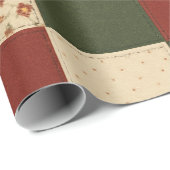 Rode Groene Patchwork Dekbed Rustieke Boerderij Bl Cadeaupapier (Rol Hoek)