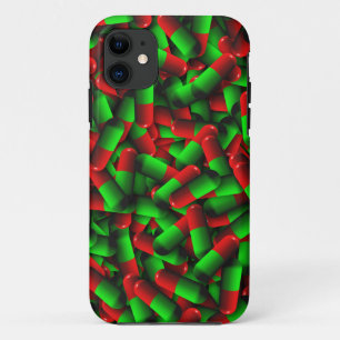 rode groene pillen iPhone 11 hoesje