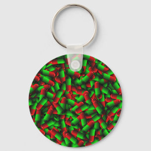 rode groene pillen sleutelhanger