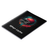 Rode Groene Voetbalhelm School Notitieboek (Linkerzijde)