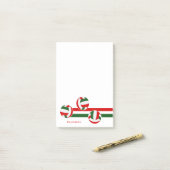 Rode Groene Volleyballen Aangepaste Speler Naam Post-it® Notes (Op bureau)