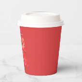 Rode Grote Boog Vrijgezellenfeest Papier Cup Papieren Bekers (Links)