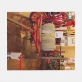 rode, grote slagerij fleece deken (Voorkant (Horizontaal))